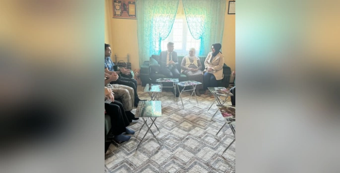 Diyadin Kaymakamı'ndan şehit ailesine ziyaret: Şirin Polat'a taziye