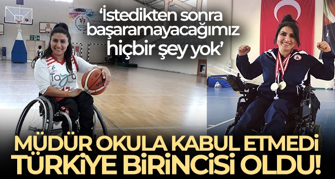 Dramdan doğan başarı engelli sporcu Elif Çelik: 'Müdür okula kabul etmemişti, şimdi Türkiye birinciliğim var'