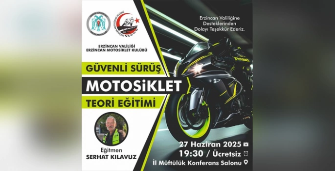 Erzincan'da Güvenli Motosiklet Sürüş Eğitimi