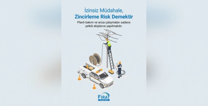 Fırat EDAŞ'tan hayati uyarı: Enerji hatlarına izinsiz müdahale tehlikeli