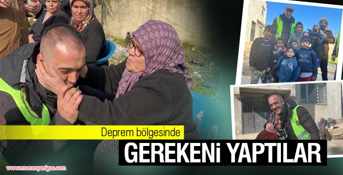 MHP Erzurum İl Yönetimi Afet Bölgesinden Döndü!