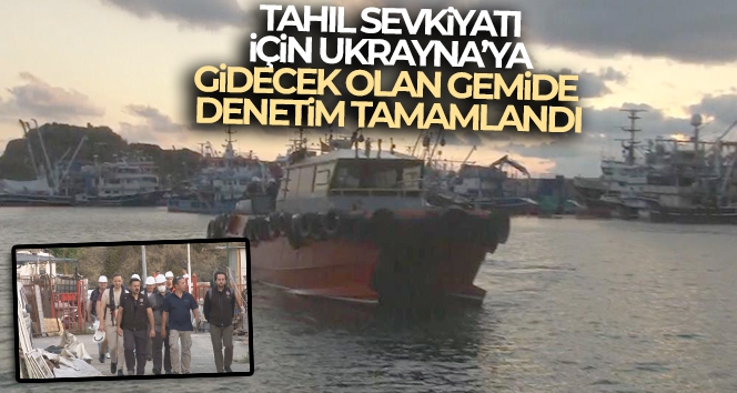 Tahıl sevkiyatı için Ukrayna'ya gidecek olan boş gemide denetim tamamlandı