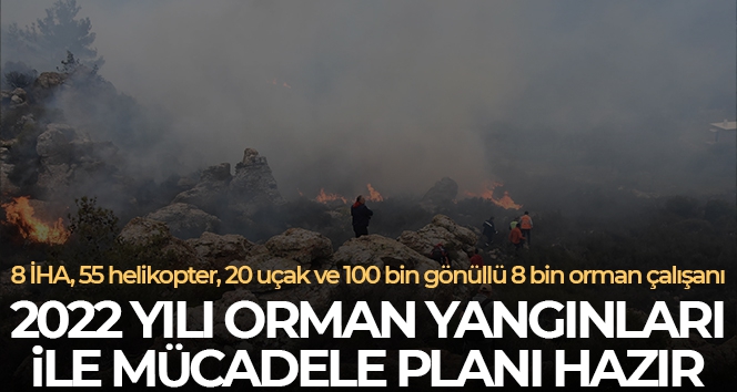 2022 yılı orman yangınları ile mücadele planı hazır