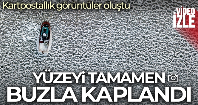 40 kilometrekarelik alana sahip Nazik Gölü dondu