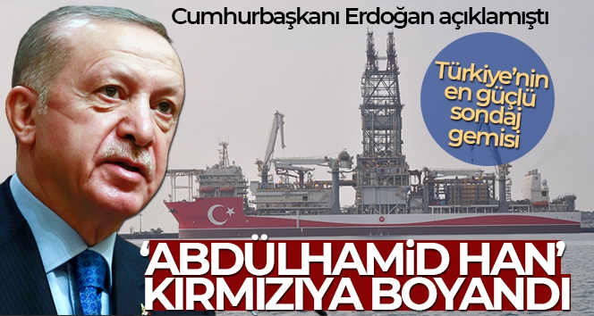 'Abdülhamid Han' kırmızı beyaza boyandı, Türk bayrağı işlendi