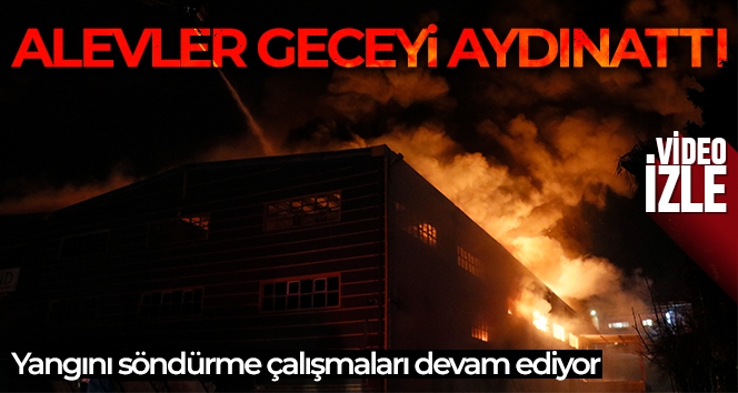 Adana'da hijyenik ürün üretim fabrikasının deposunda yangın