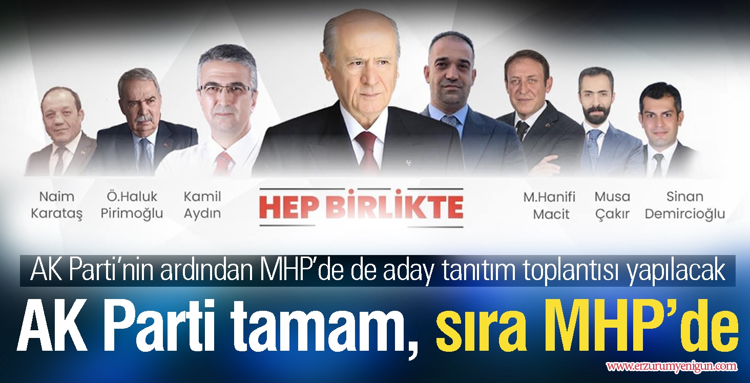 AK Parti tamam, sıra MHP’de 