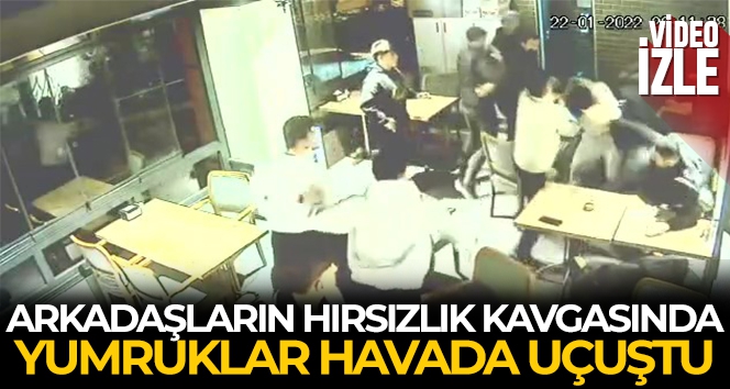 Ataşehir'de arkadaşların hırsızlık kavgasında yumruklar havada uçuştu