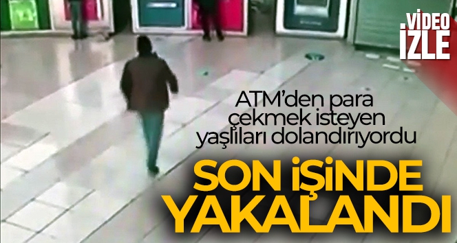 ATM'den para çekmek isteyen yaşlıları 