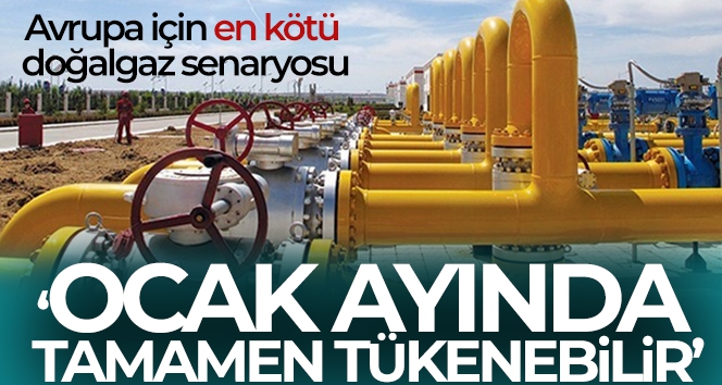 Avrupa için en kötü doğalgaz senaryosu: 'Ocak ayında tamamen tükenebilir'