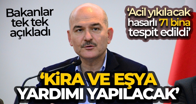 Bakan Soylu: 'İlk etapta 27 milyon lira ödenek buraya ulaşmış oldu'