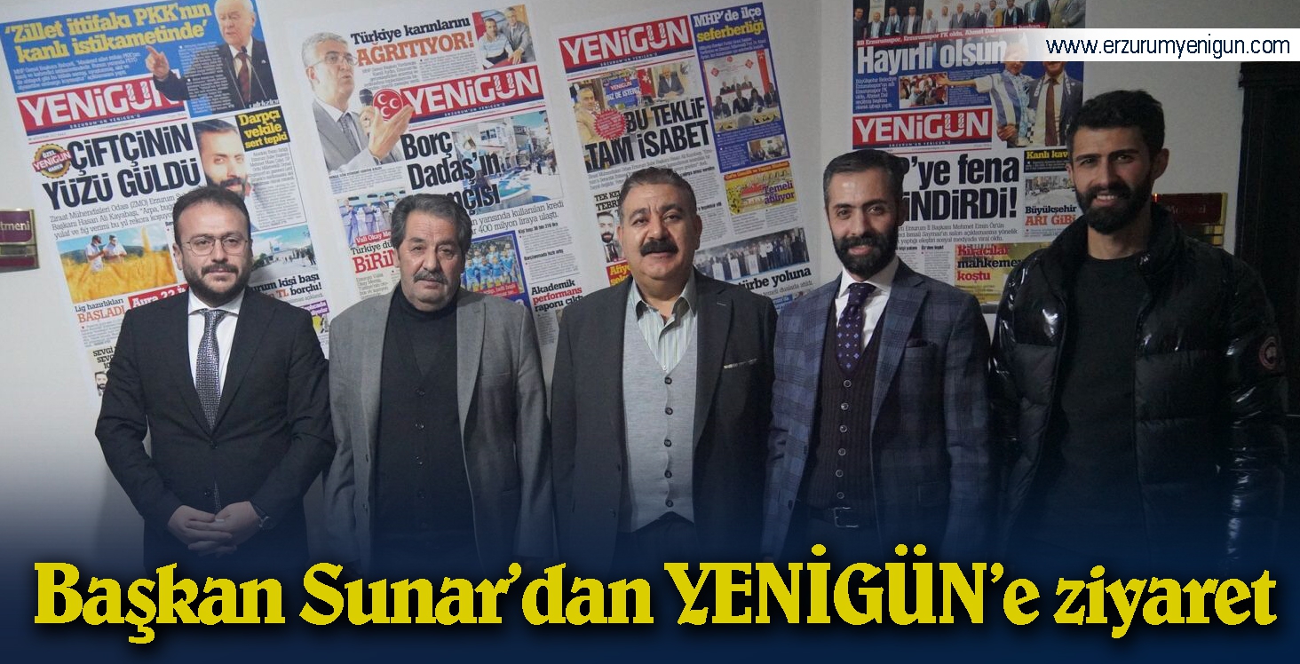 Başkan Sunar’dan YENİGÜN’e ziyaret