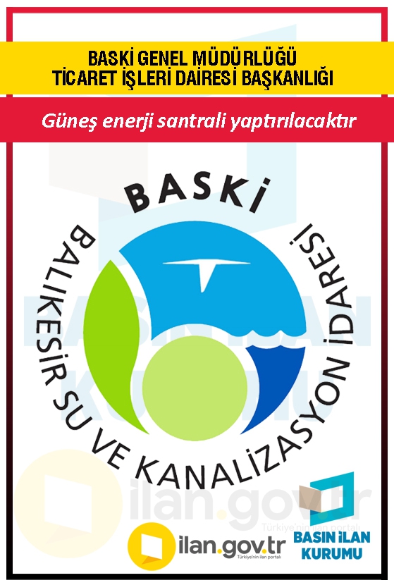 BASKİ GENEL MÜDÜRLÜĞÜ TİCARET İŞLERİ DAİRESİ BAŞKANLIĞI 