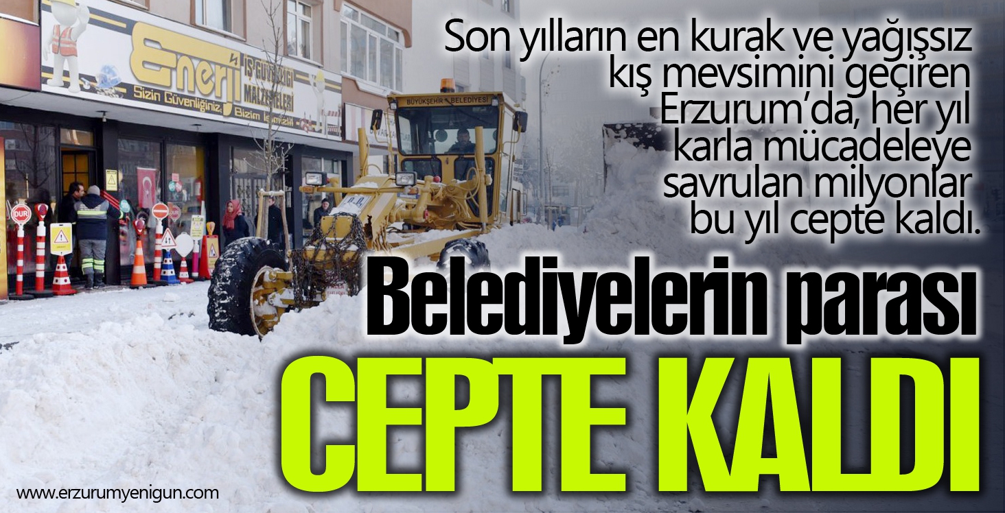 Belediyelerin parası cepte kaldı