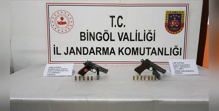 Bingöl'de silah kaçakçılarına operasyon: 2 gözaltı