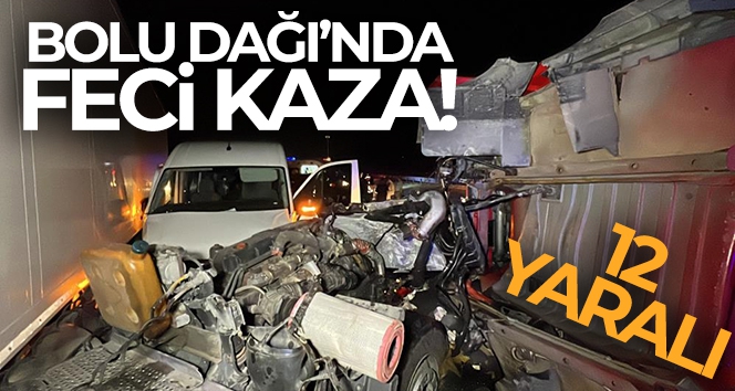 Bolu Dağı'nda zincirleme kaza: 12 yaralı