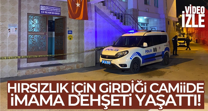 Bursa'da hırsızlık için camiye giren şüpheli imamı bıçakladı