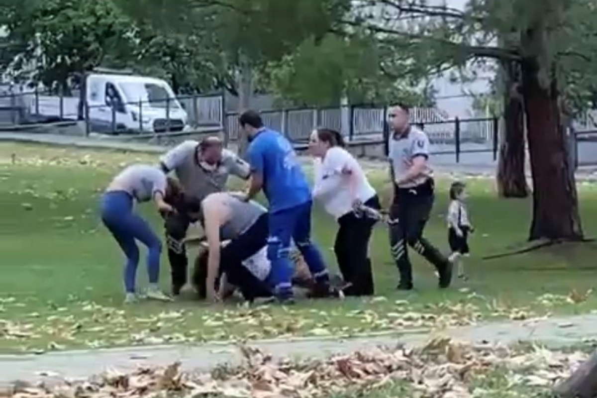 Bursa'da kadınların acımasızca kavgası kameralarda