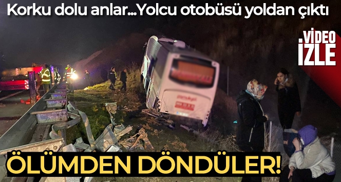 Bursa'da otobüs yoldan çıktı, 36 yolcu ölümden döndü