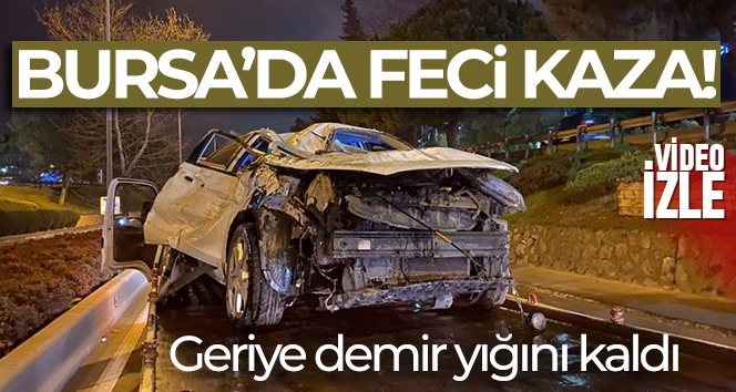 Bursa'da uygulamadan kaçan otomobil ile servis aracı ile çarpıştı: 3 yaralı