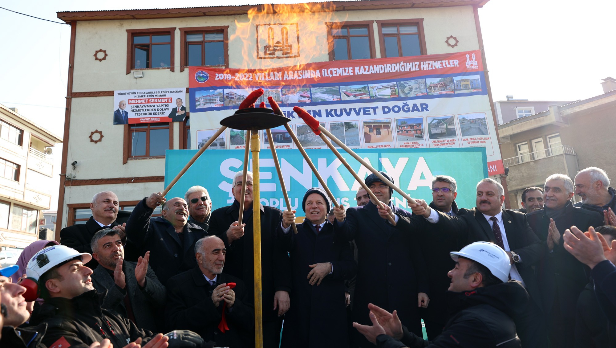 Büyükşehir Şenkaya’daki yatırımlarının açılışını yaptı