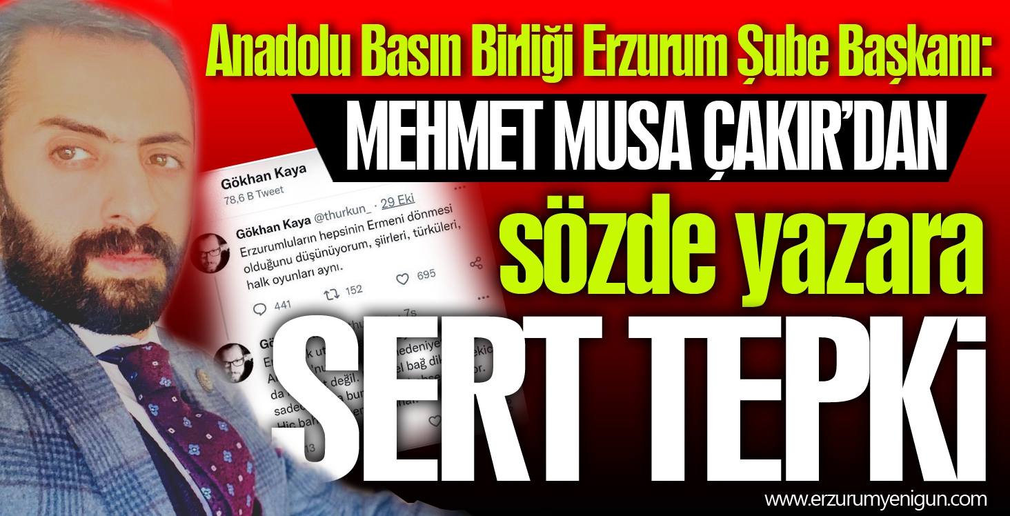 Çakır’dan sözde yazara sert tepki