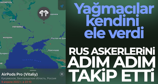 Çalınan kulaklığı sayesinde Rus askerlerini adım adım takip etti