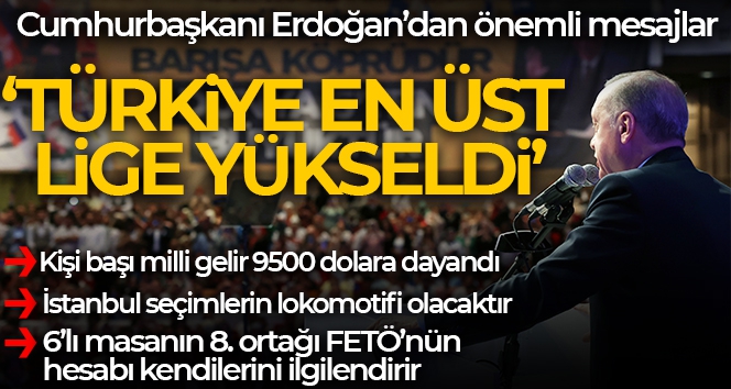 Cumhurbaşkanı Erdoğan: '6'lı masanın 8. ortağı FETÖ'nün hesabı kendilerini ilgilendirir'