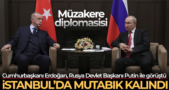 Cumhurbaşkanı Erdoğan, Rusya Devlet Başkan Putin ile görüştü