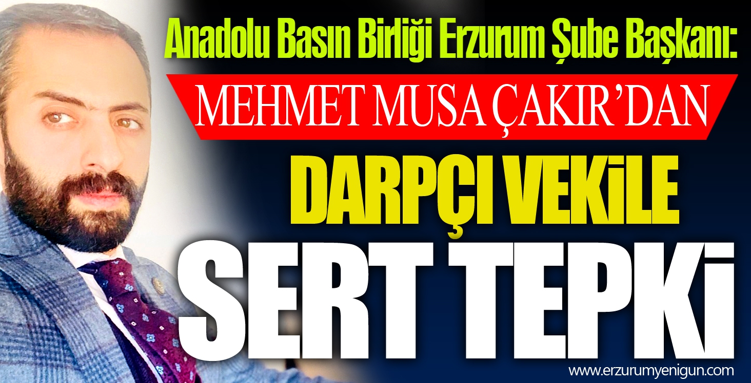 Darpçı vekile sert tepki