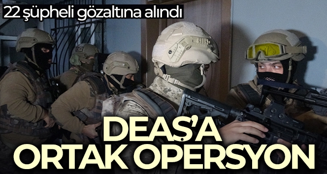 DEAŞ'a operasyon: 22 gözaltı