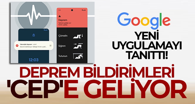 Deprem bildirimleri 'cep'e geliyor