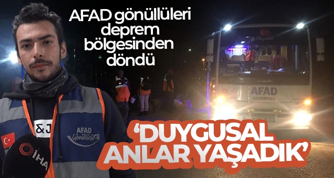 Depremzedelerin yardımına koşan AFAD gönüllüsü Tuncay: 