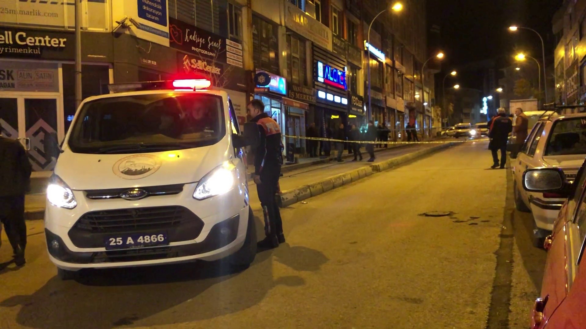 Erzurum’da iş yerine silahlı saldırı: 1 yaralı