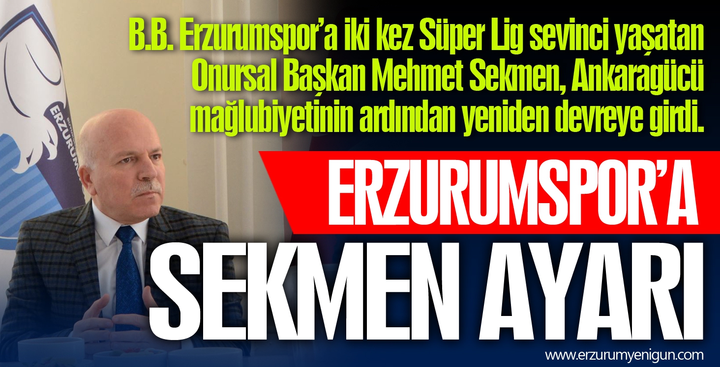 Erzurumspor’a Sekmen ayarı 