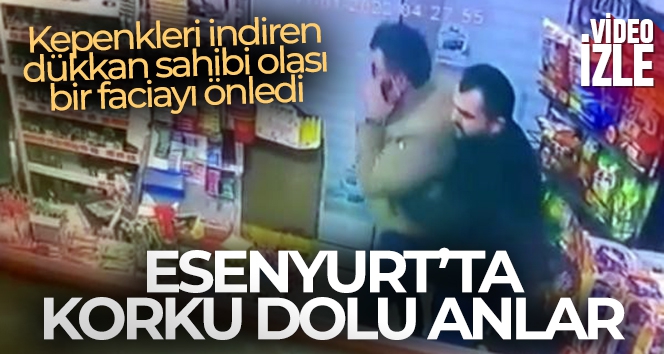 Esenyurt'ta markete silahlı saldırı: Kepenkleri indiren dükkan sahibi olası bir faciayı önledi