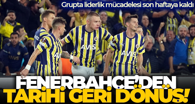 Fenerbahçe'den tarihi geri dönüş!