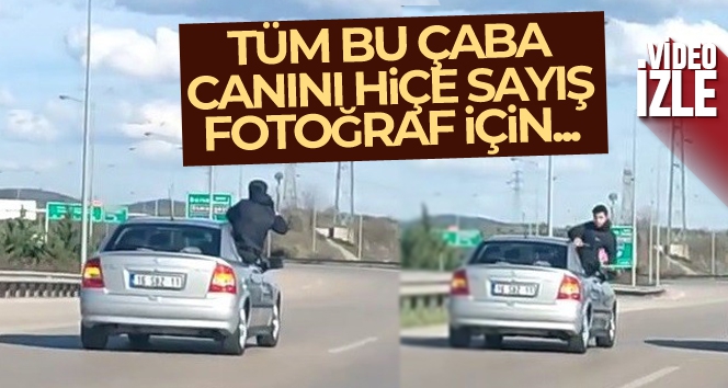 Fotoğraf çekmek için canını tehlikeye attı