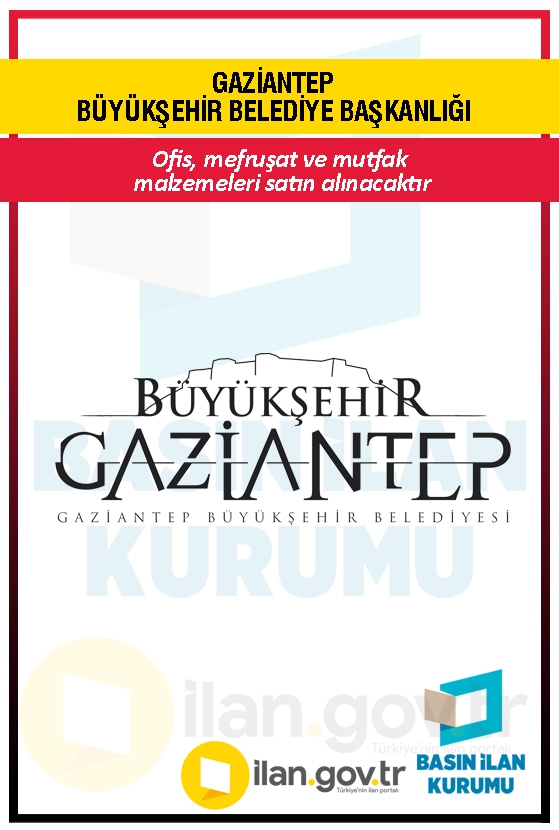 GAZİANTEP BÜYÜKŞEHİR BELEDİYE BAŞKANLIĞI 