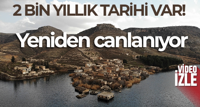 Halfeti'de 2 bin yıllık tarihi olan batık mahalle turizme kazandırılıyor