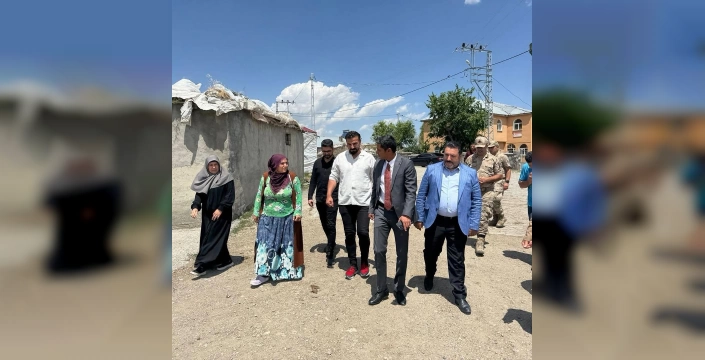 Hamur Kaymakamı, Köy Parke Çalışmalarını İnceledi: Vatandaşlarla Buluştu