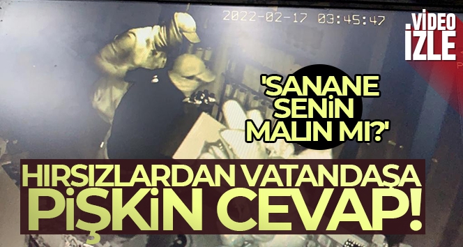 Hırsızlardan vatandaşa pişkin cevap, 'Sanane senin malın mı?'