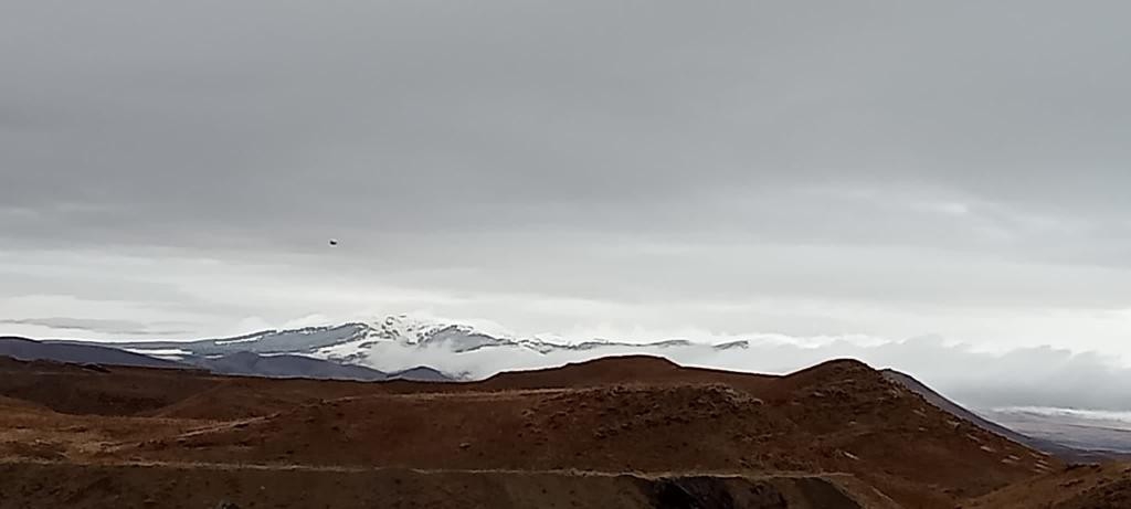 Horasan dağları beyaza büründü