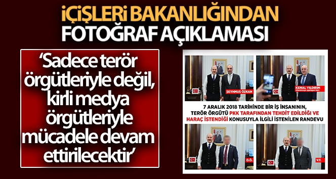 İçişleri bakanlığından fotoğraf açıklaması