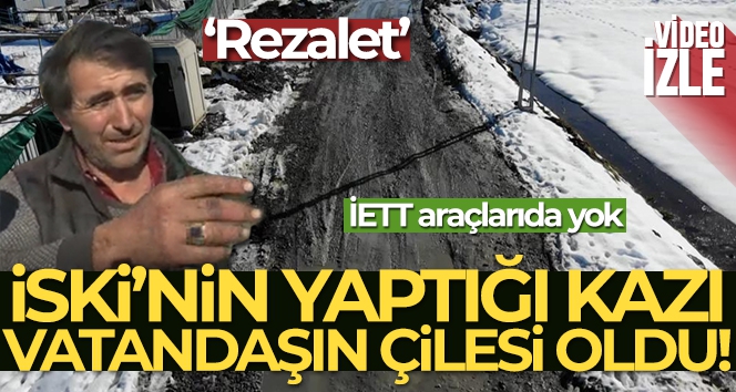 İSKİ çalışması sonrasında cadde çamur havuzuna dönüştü