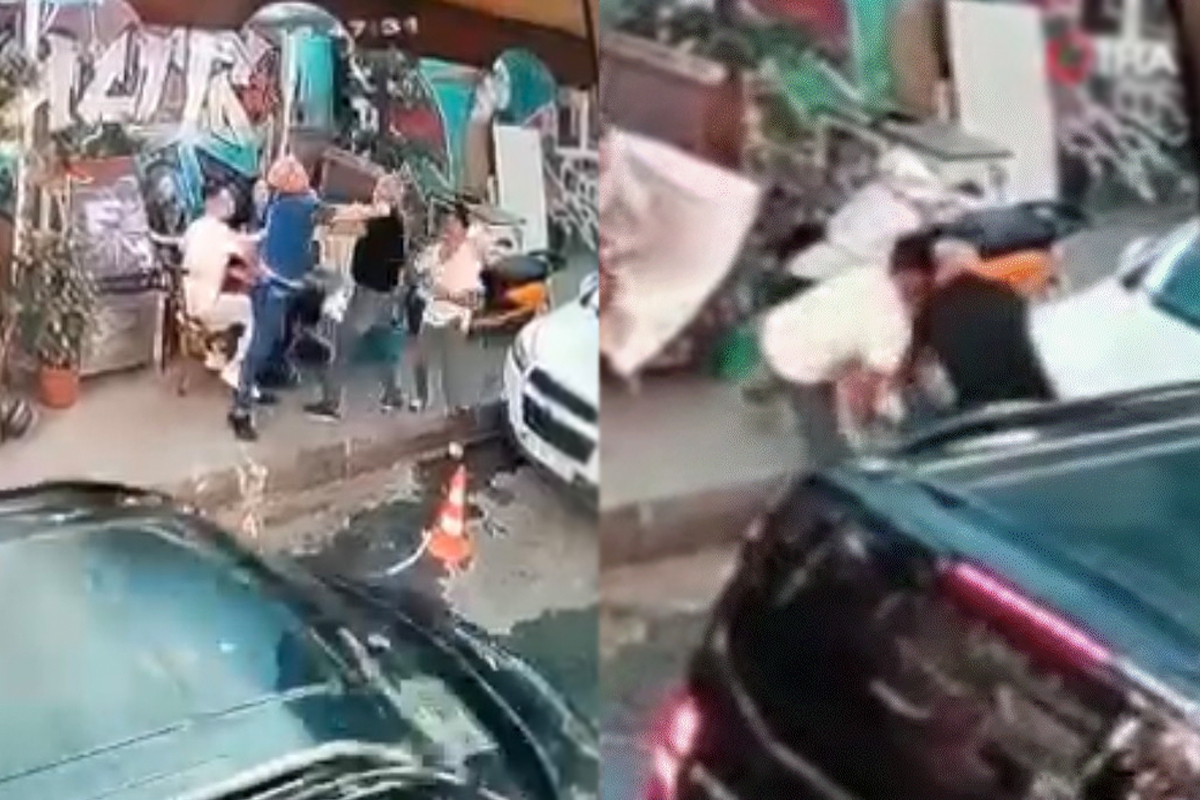 İstanbul'da dehşet anları kamerada