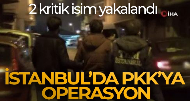 İstanbul'da PKK'ya operasyon: 2 kritik isim yakalandı