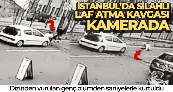 İstanbul'da silahlı laf atma kavgası kamerada