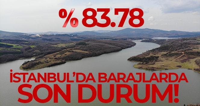 İstanbul'da son yağışlar ile barajlar yüzde 83.78 seviyesine geldi