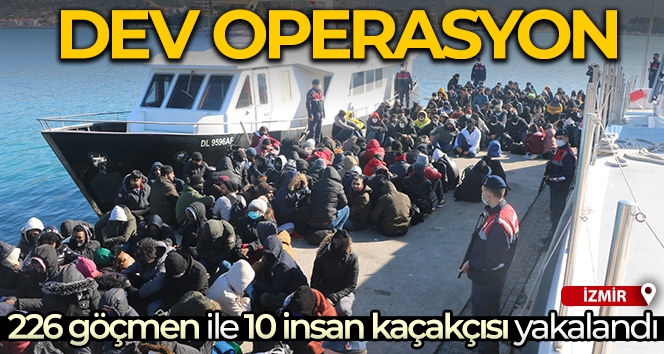 İzmir'de göçmen operasyonu